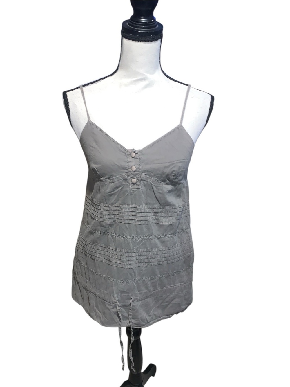 Mossimo Babydoll 90s Y2K Cotton V-Neck Camisole Tank Top Size M